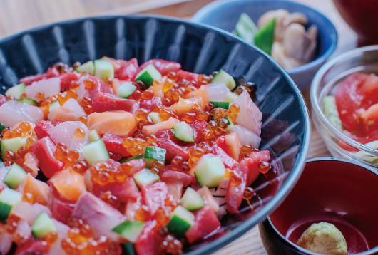 海鮮キラメキ丼セット/Seafood rose chirashi set